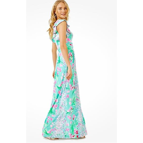 NWT Lilly Pulitzer Cristal Maxi Dress Isn't She lovely size XS - Picture 9 of 9
